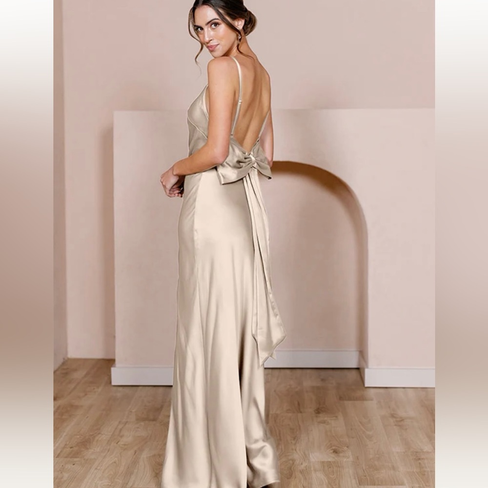 Steph Satin Dress, Revelry